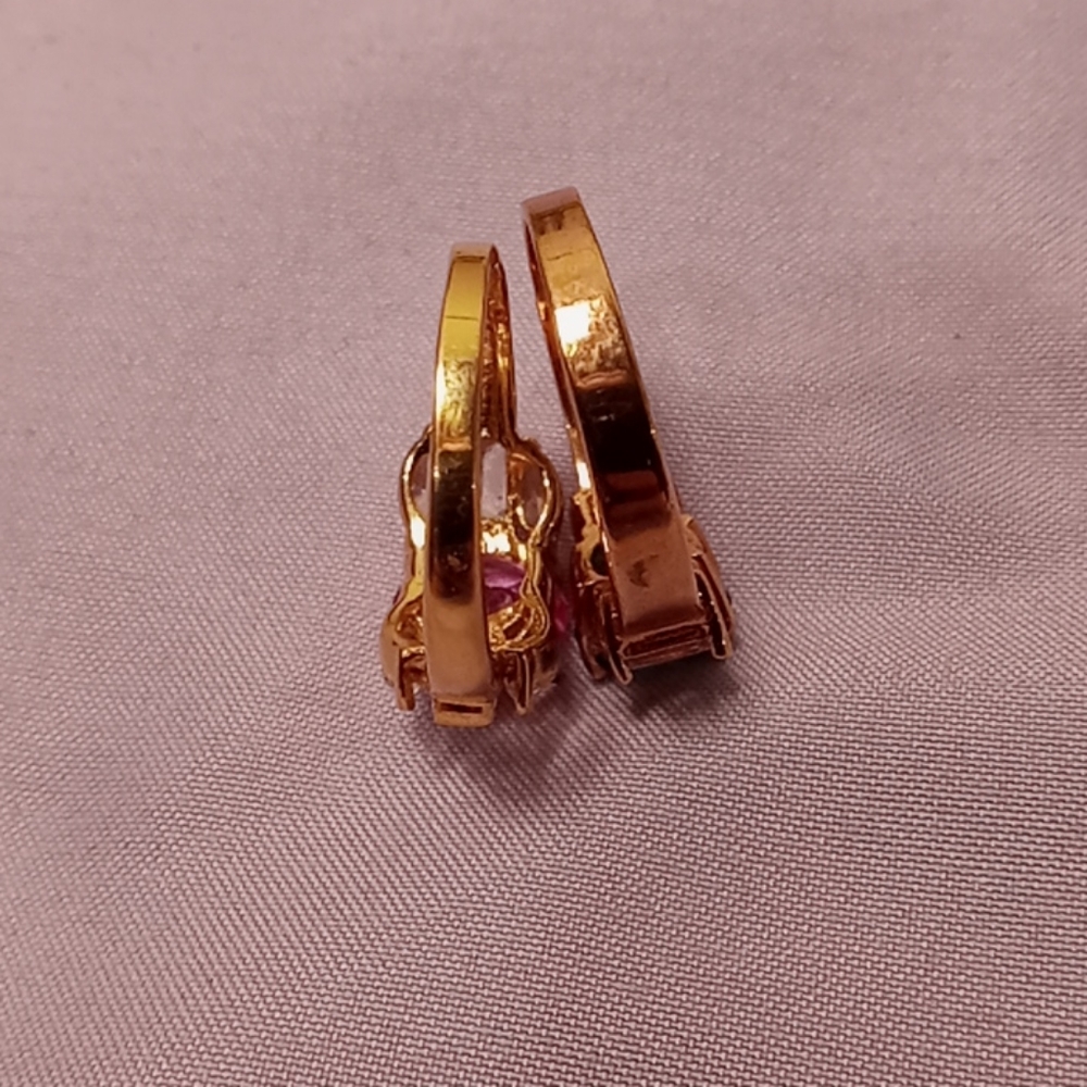 Vintage Edco Sparkly Bling Rings Size 7 - Picture 4 of 5